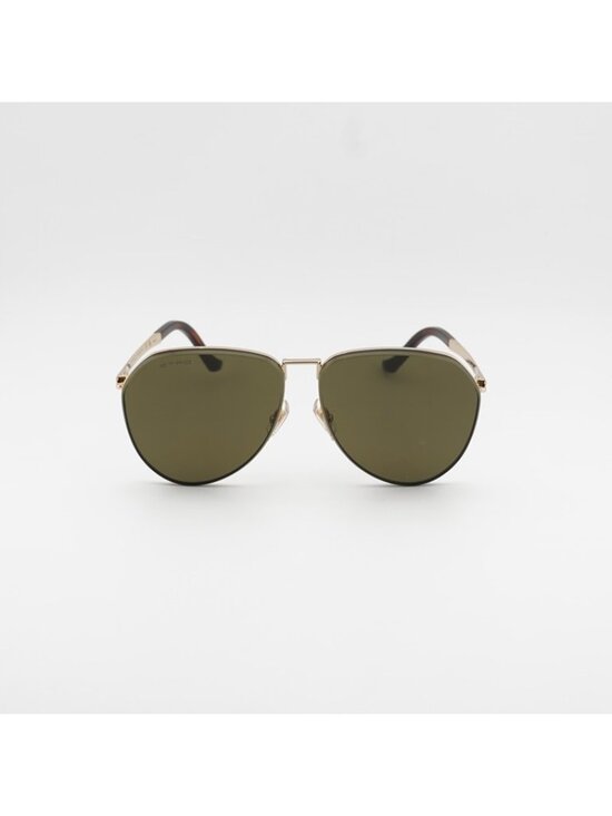 ETRO 0033/S 0000 QT Sunglasses Gold Aviator Frame, Green Lenses main image 4